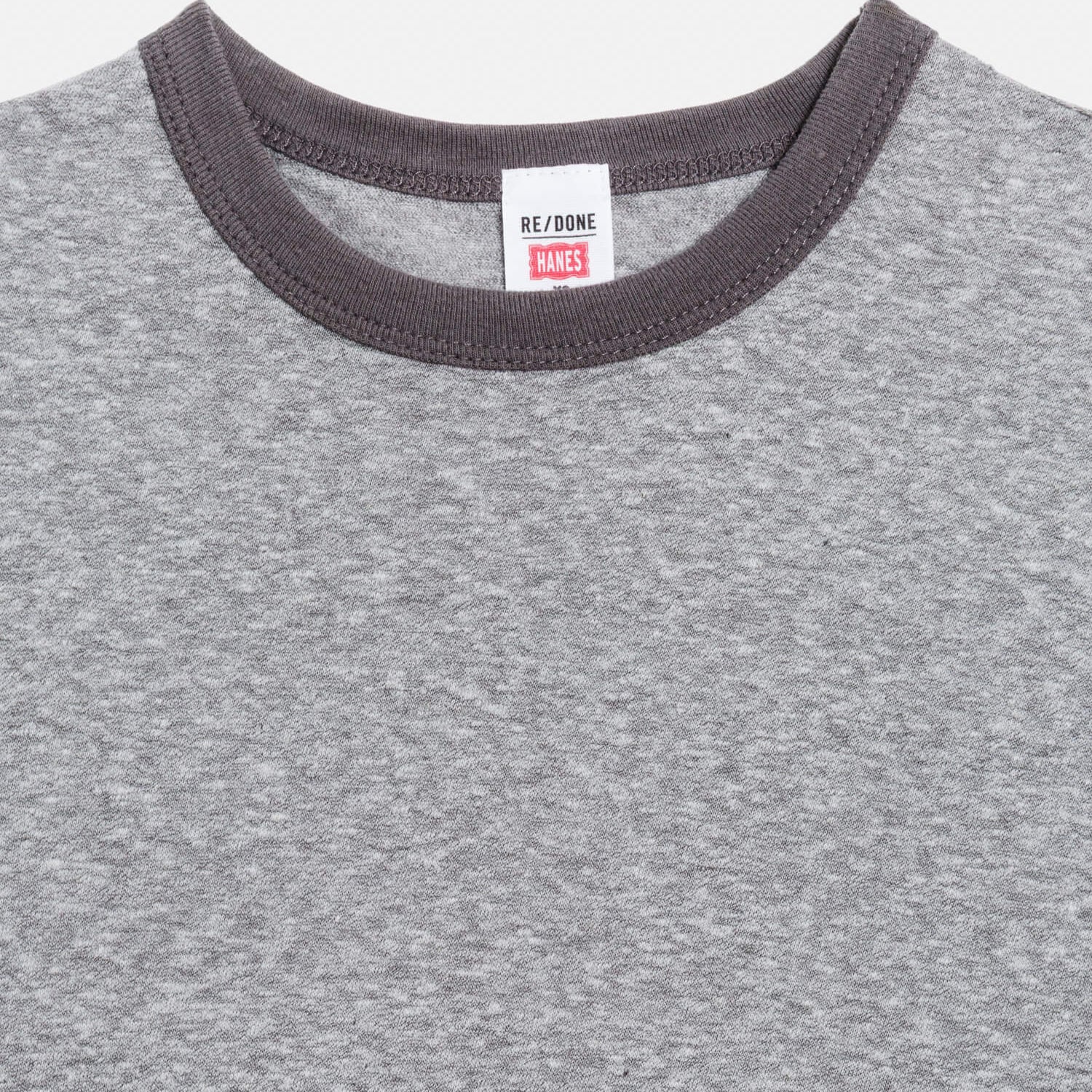 60s Slim Ringer Tee Grey/Grey
