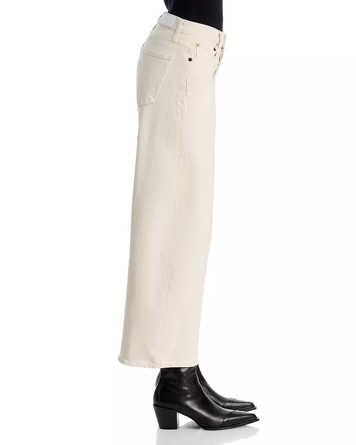 Mid Rise Wide Leg Vintage White