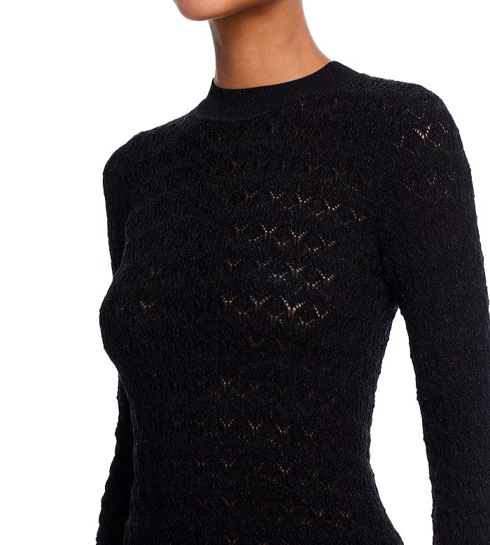 Ruby Knit L/Slv Top Black