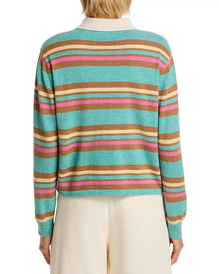 Cropped Stripe Rugby Glacier Combo