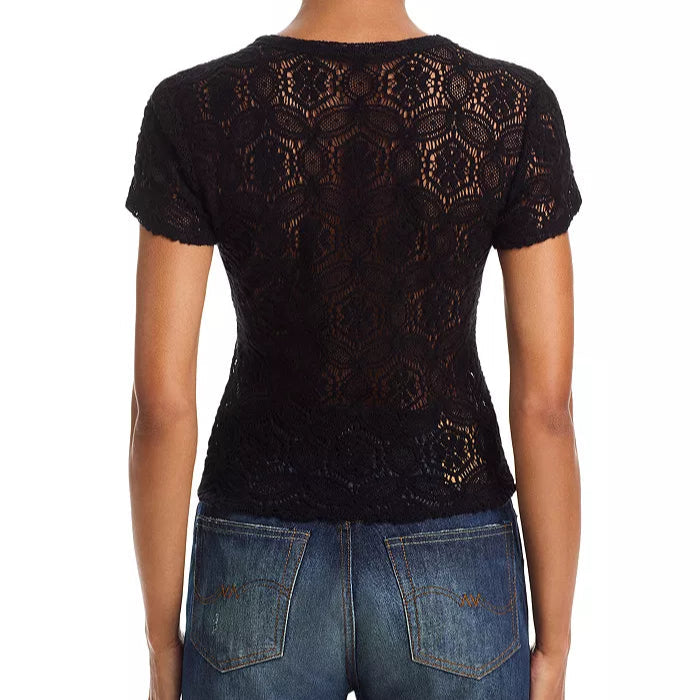 The Lace Tee Black