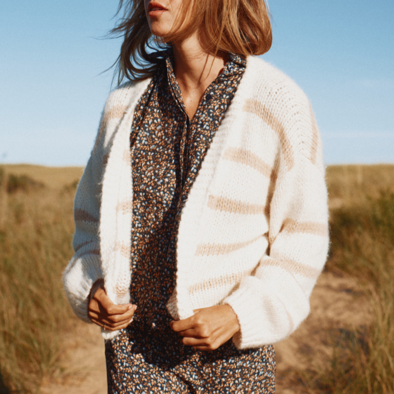 Arlowe Cardigan Antique White