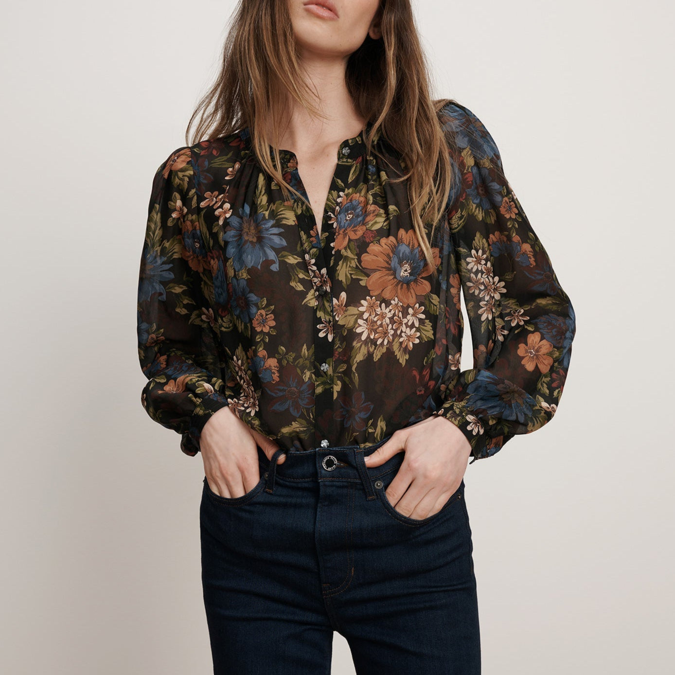 Ashlynn Blouse Black Multi