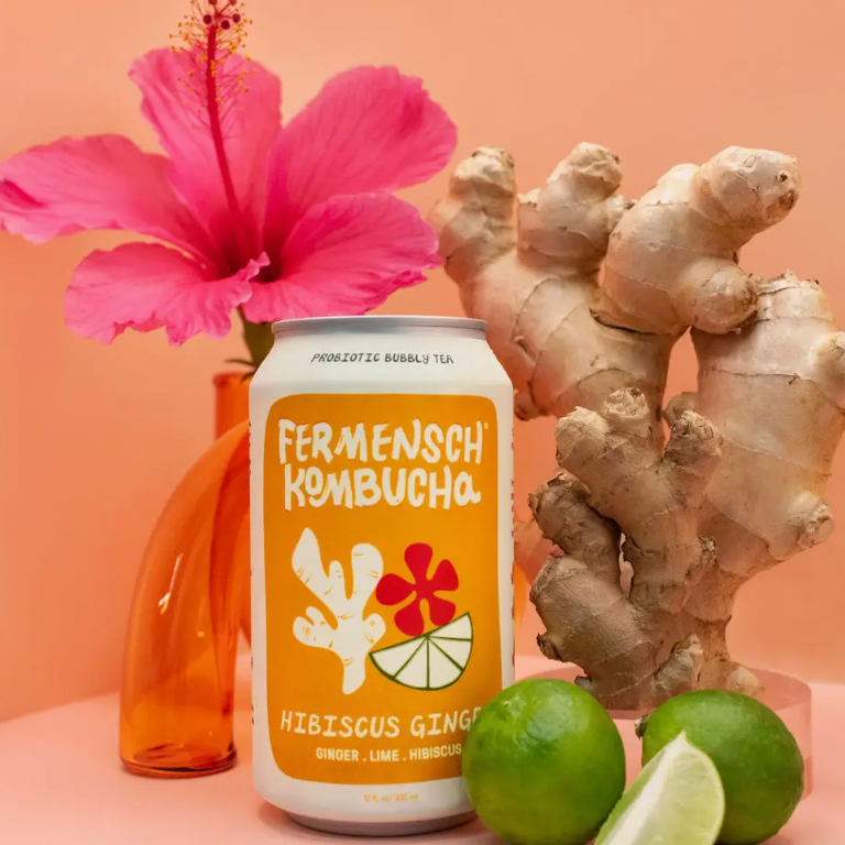Hibiscus Ginger Kombucha