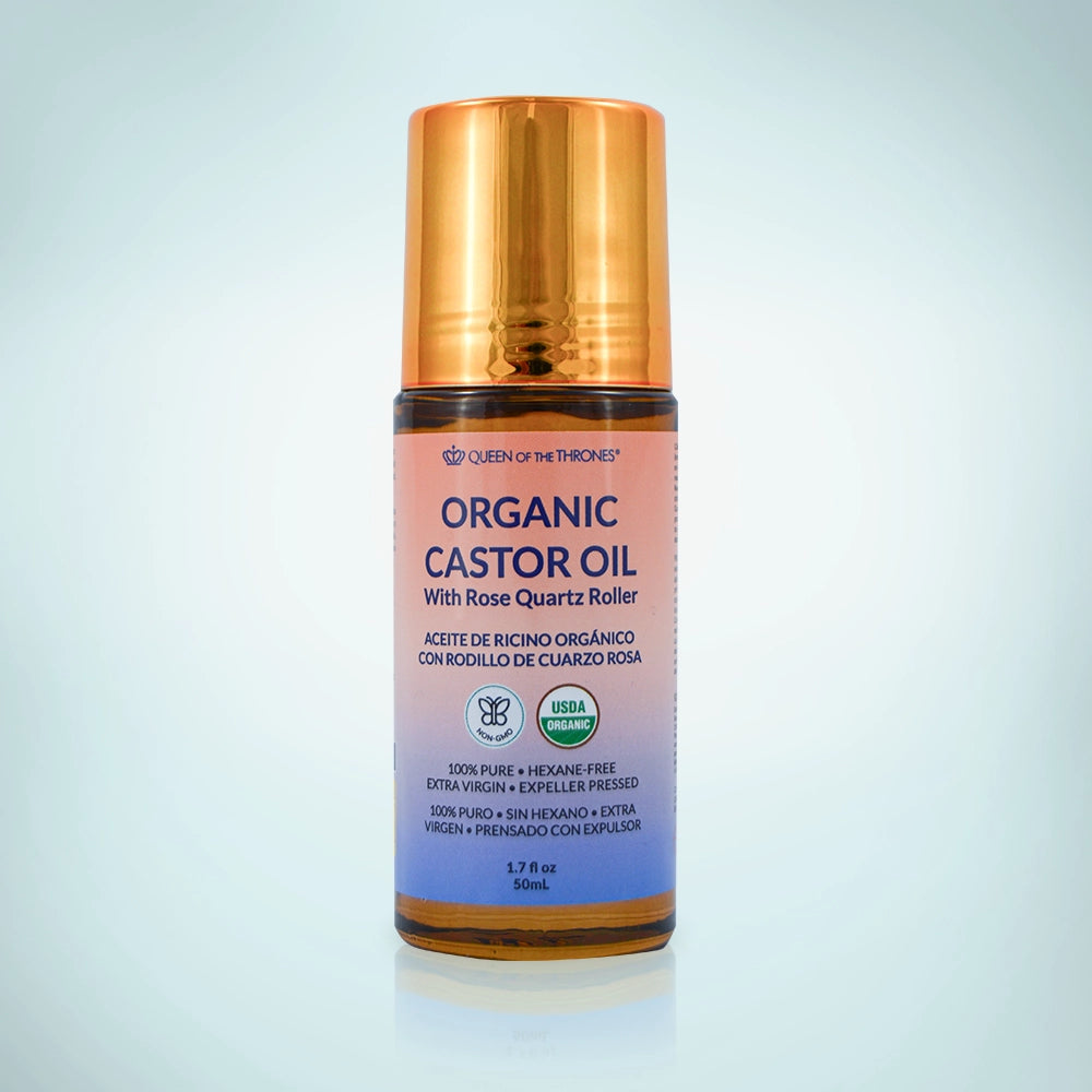 Rose Quartz Castor Oil Roller
