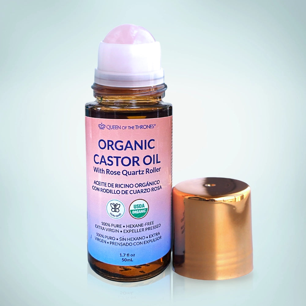 Rose Quartz Castor Oil Roller