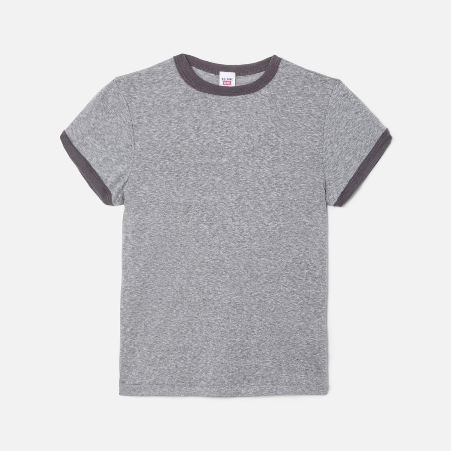 60s Slim Ringer Tee Grey/Grey