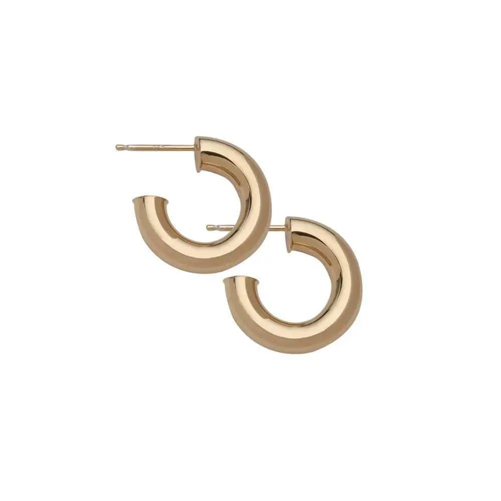Lou 3/4" 18 K Gold Hoops
