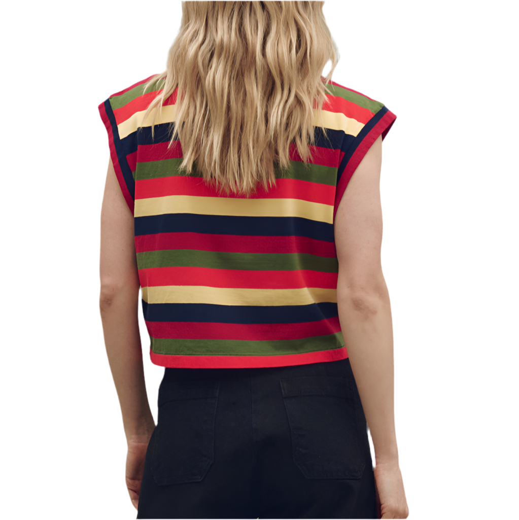 The Square Tee Playa Stripe