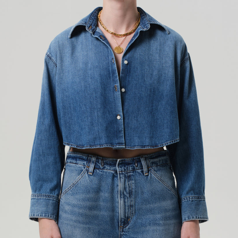Ana Cropped Shirt Somerset