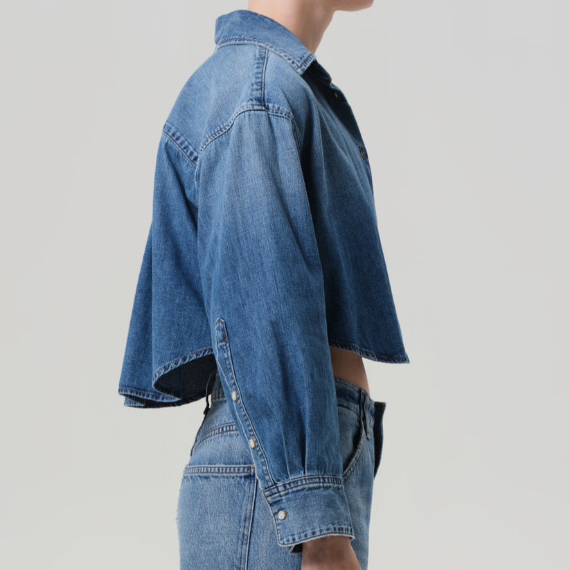 Ana Cropped Shirt Somerset