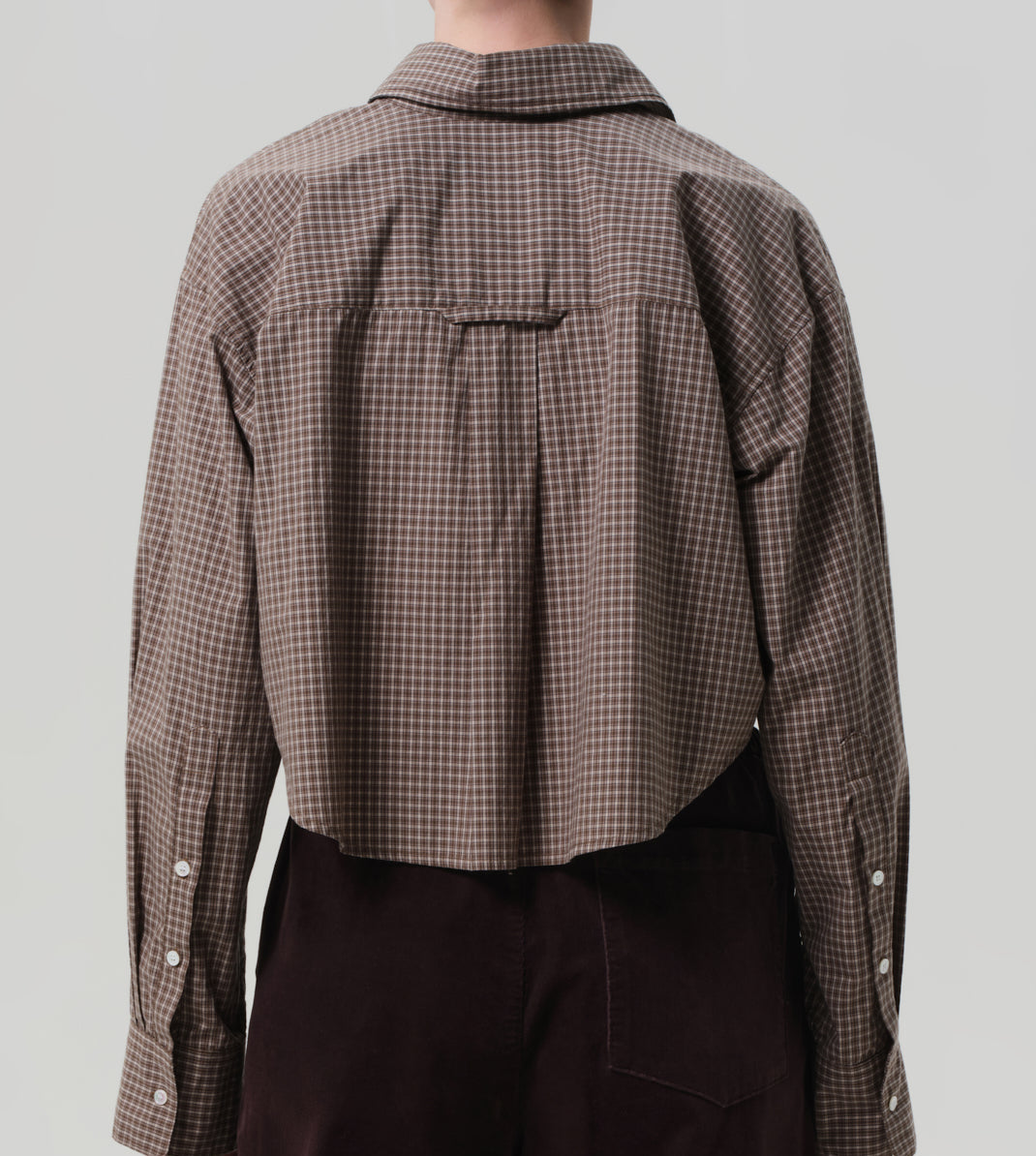 Ana Cropped Shirt Heritage Plaid