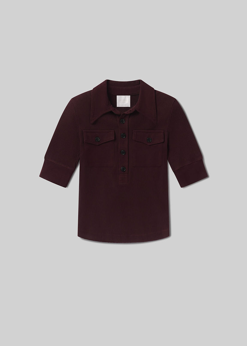 Amina Polo Shirt Mahogany