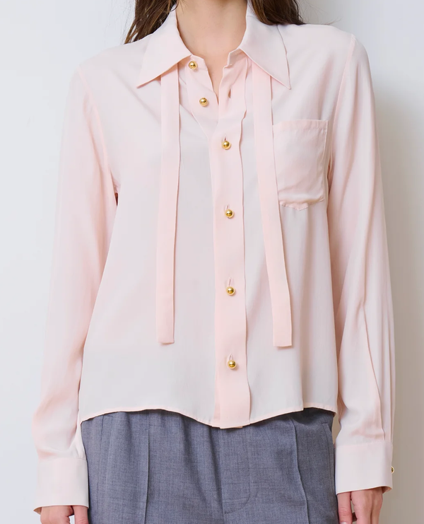 The Academy Blouse Pale Blush
