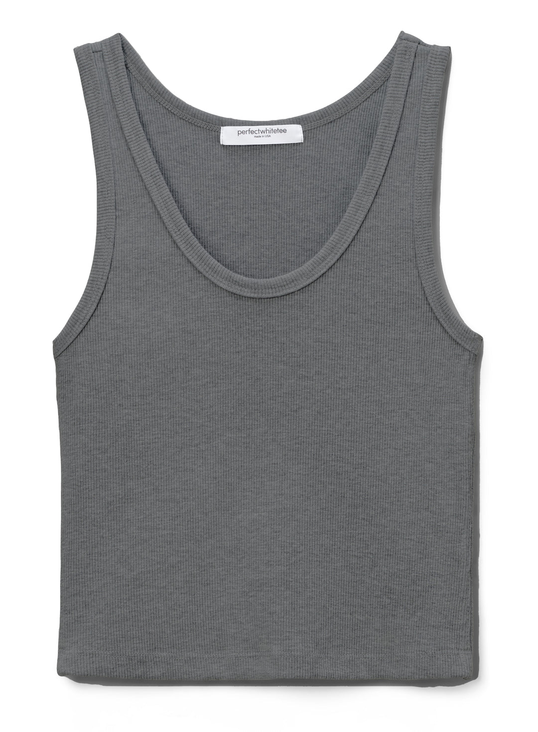 Blondie Rib Tank Dark Hthr Grey