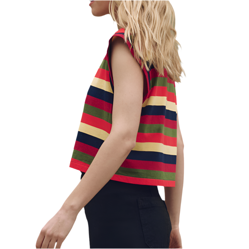 The Square Tee Playa Stripe