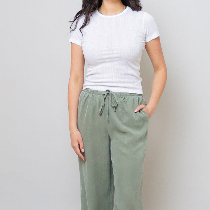 Enati Pointelle Tee White