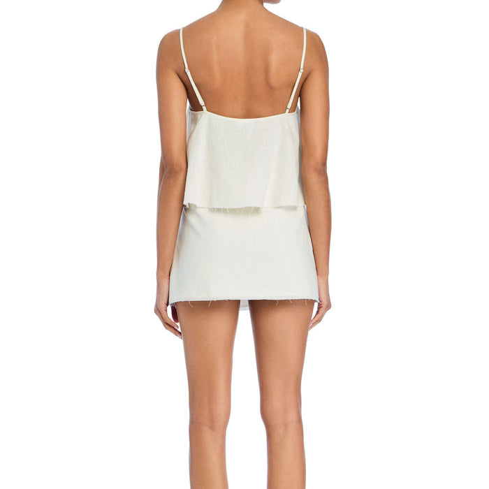 Lania Linen Skirt Eggshell
