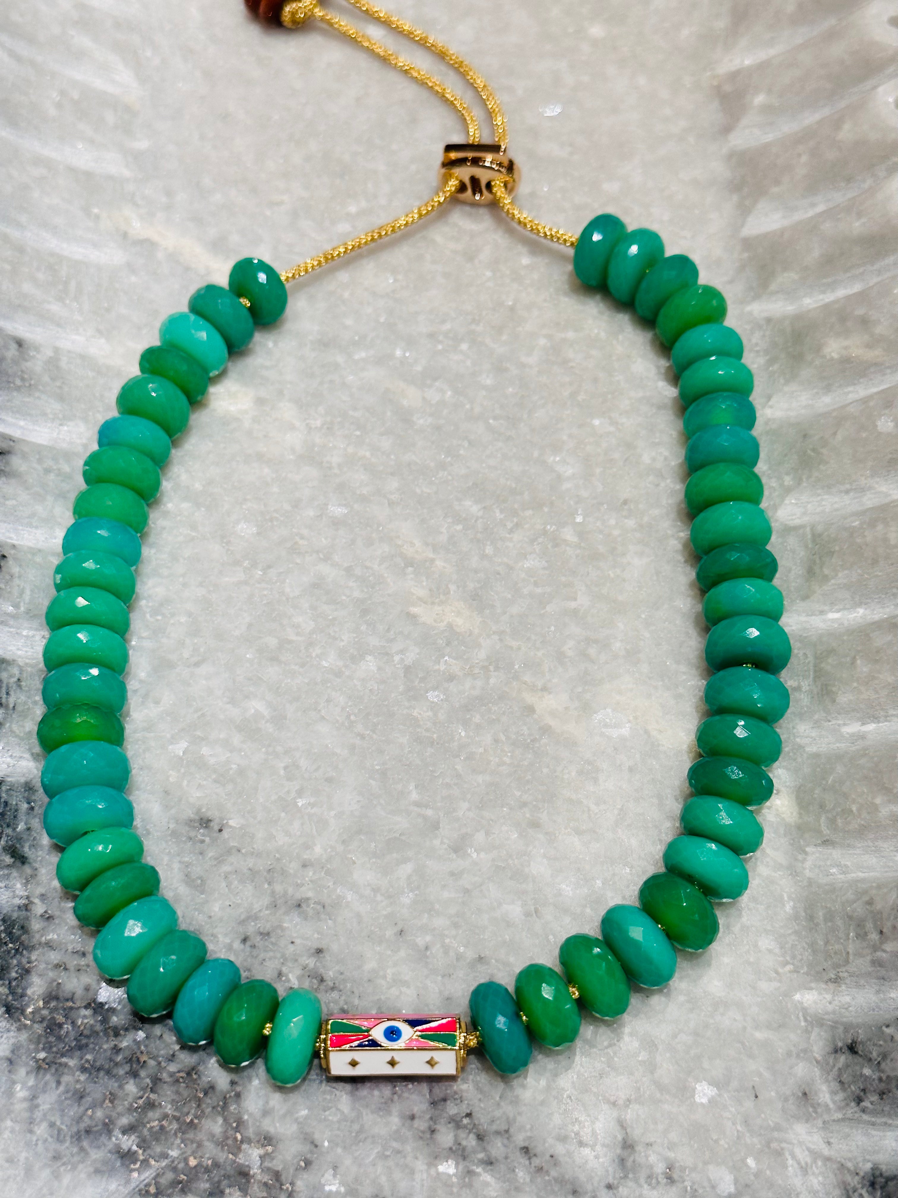 LaMand x Saint Tropez Chalcedony Amulet Necklace