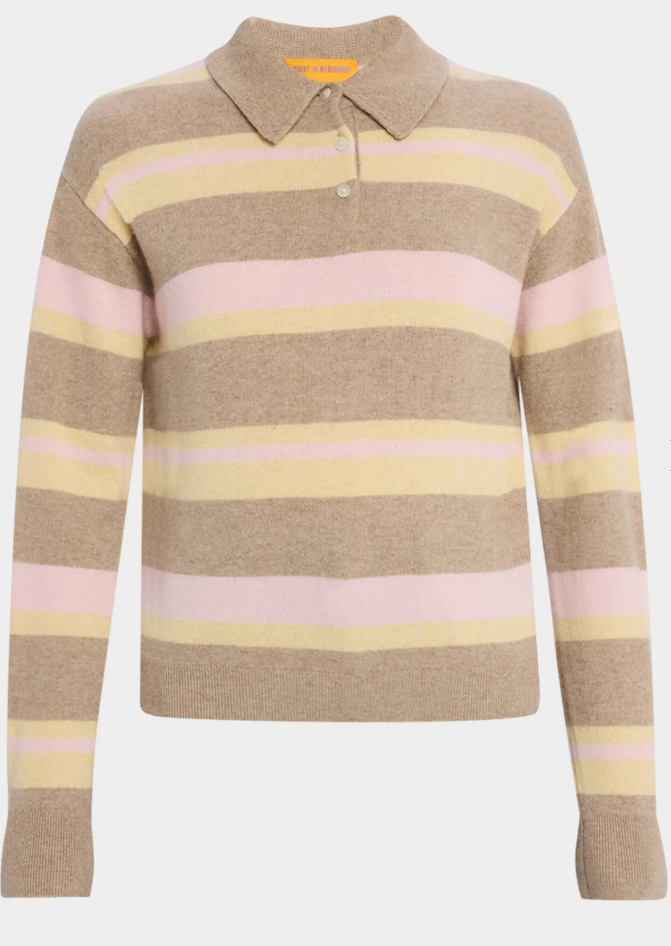 Collegiate Stripe Polo Taupe Combo