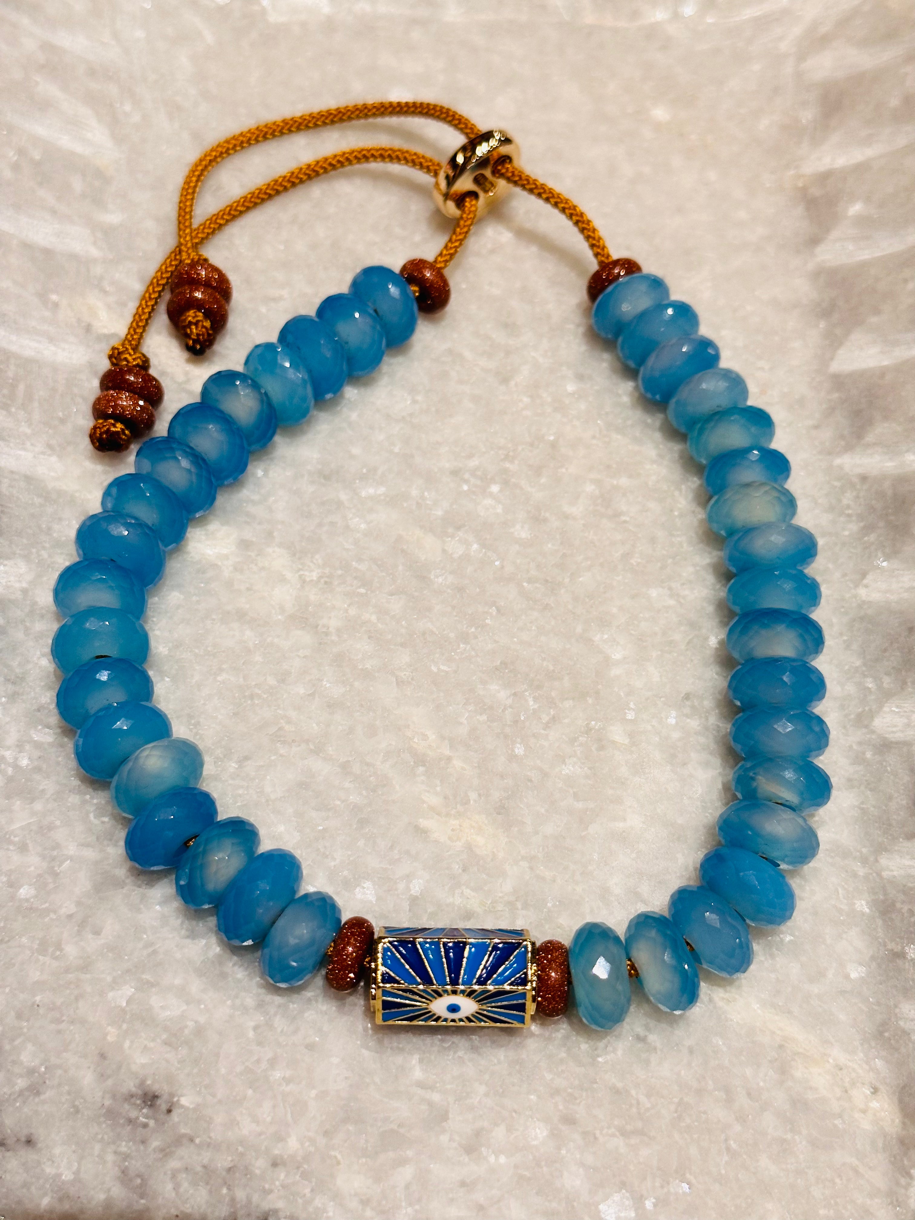 LaMand x Saint Tropez Chalcedony Amulet Necklace