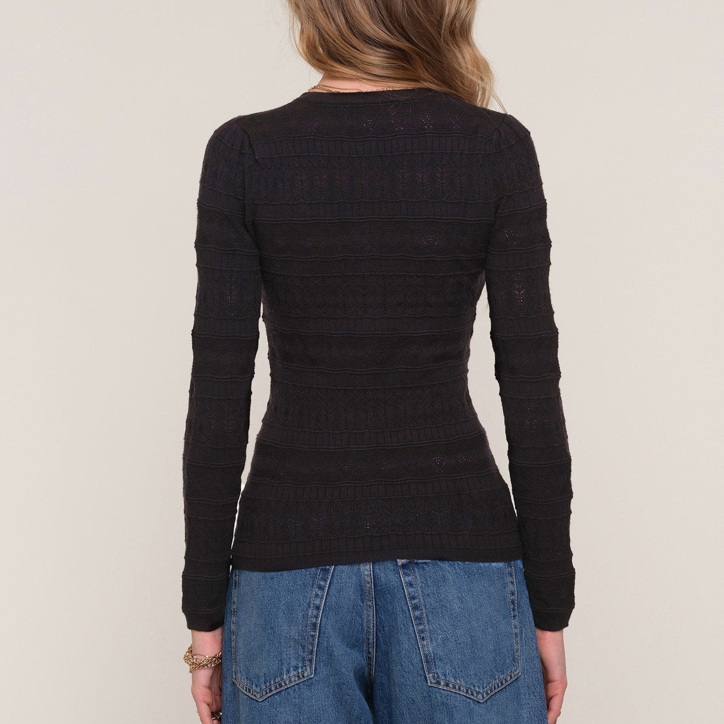 Daisy Top Black