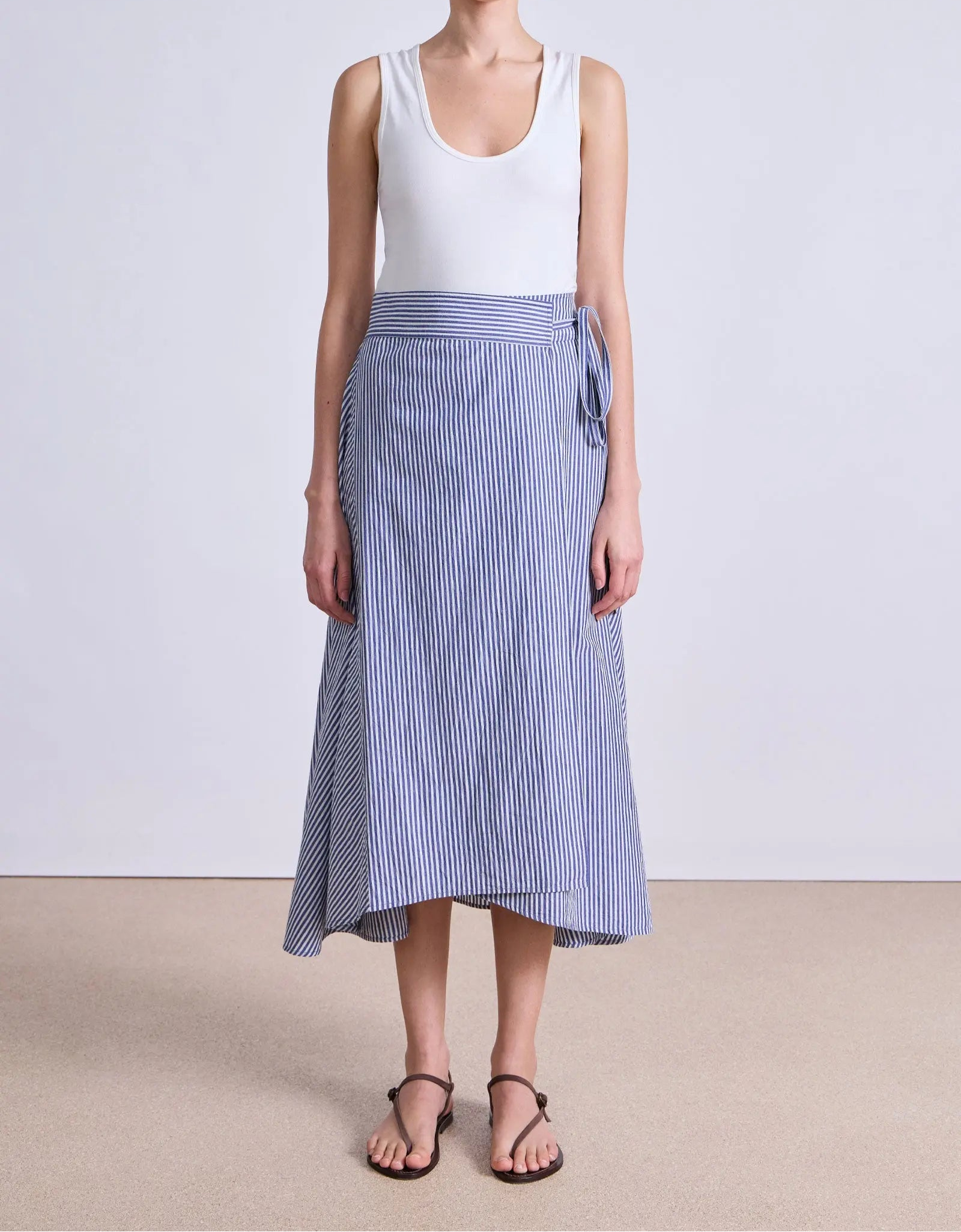 Marsala Skirt Skinny Stripes Indigo