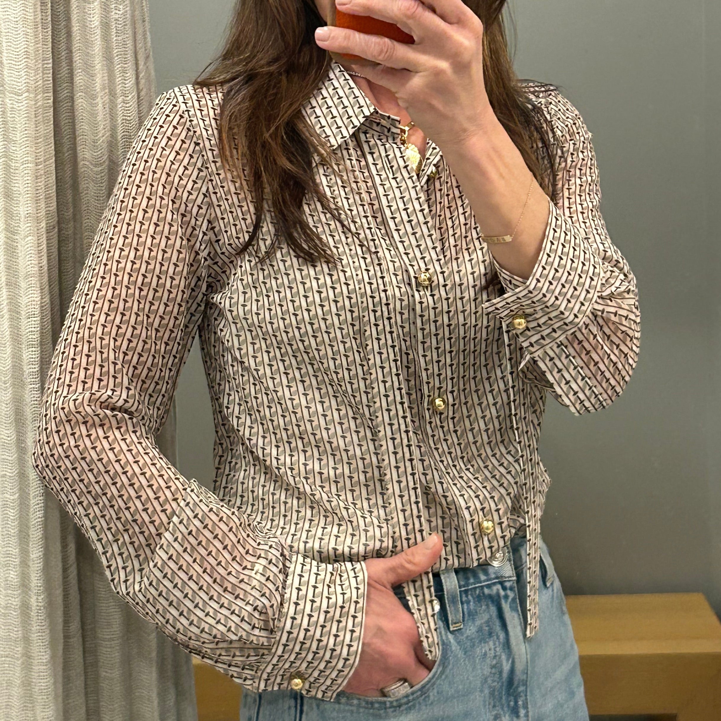 The Academy Blouse II Geo Print