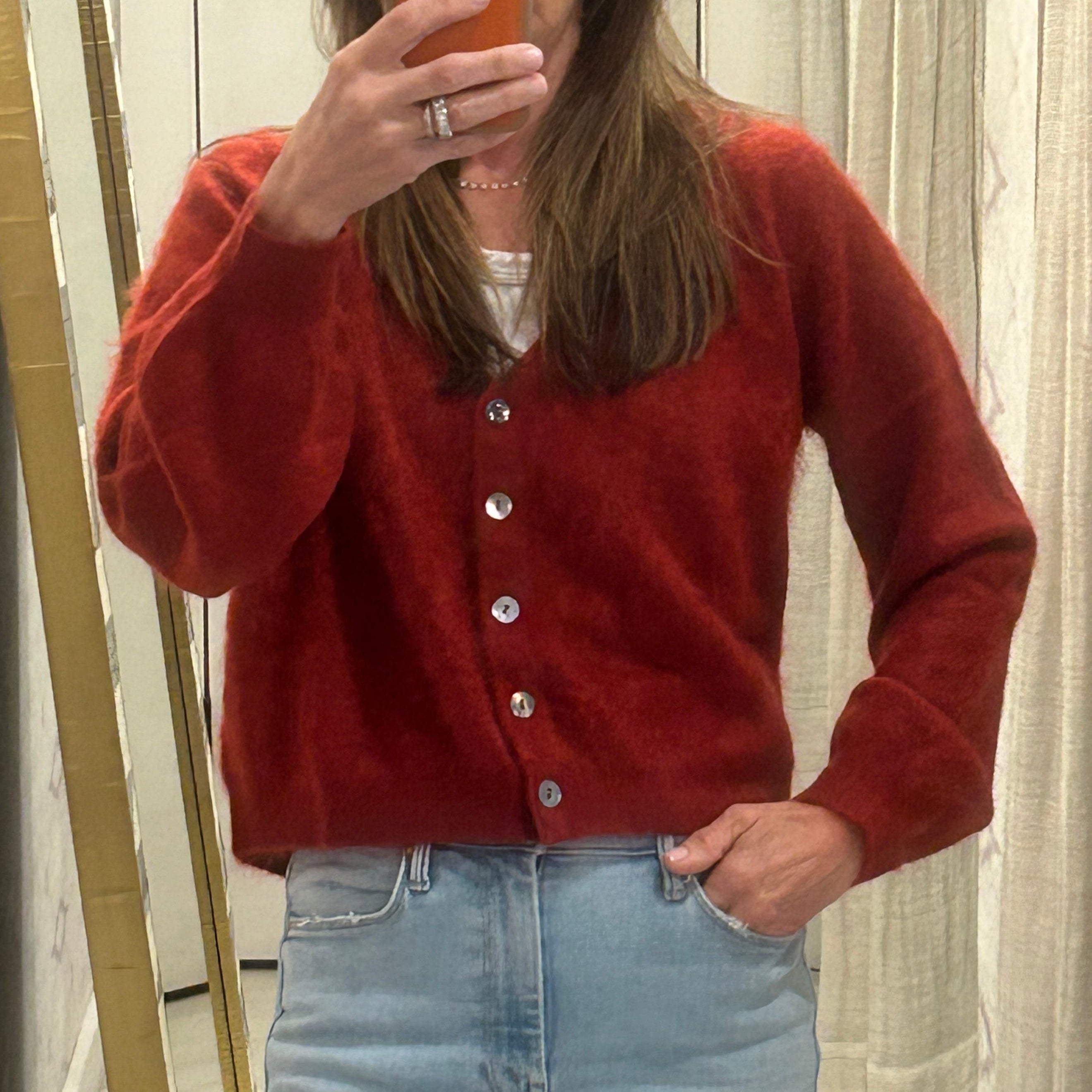 Brushed Liusa Cardi Dahlia
