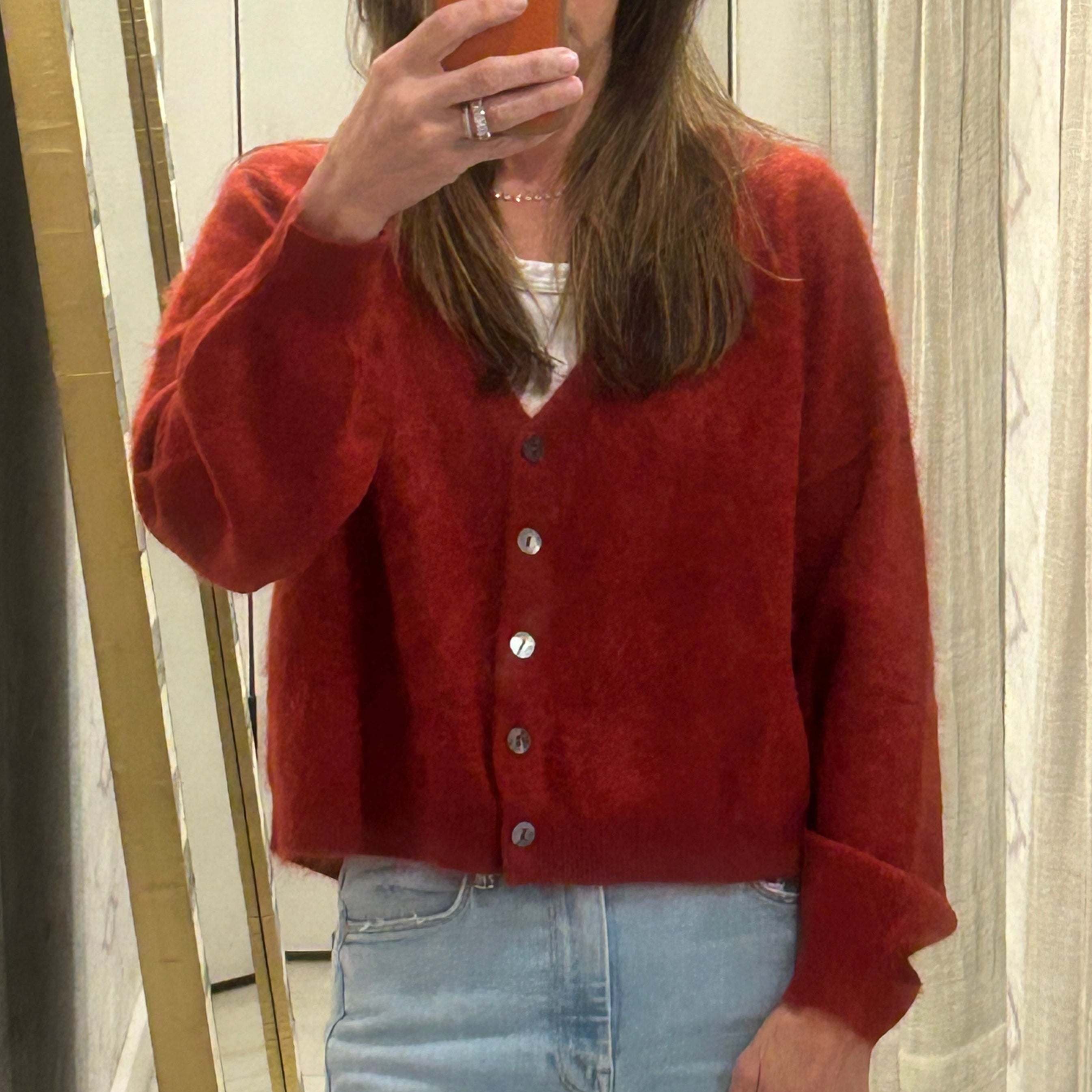 Brushed Liusa Cardi Dahlia