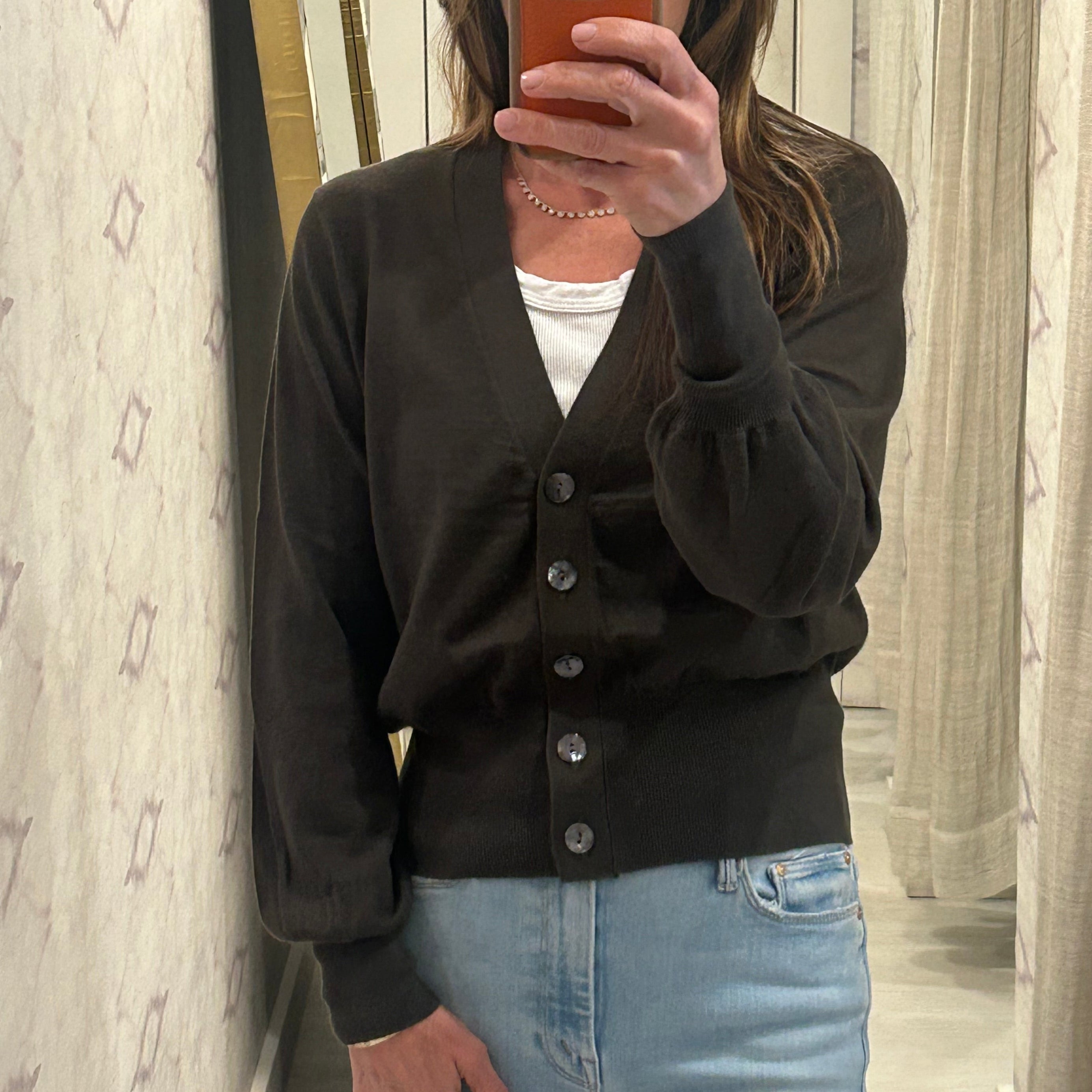 Jes Elegant Cardigan Khaki