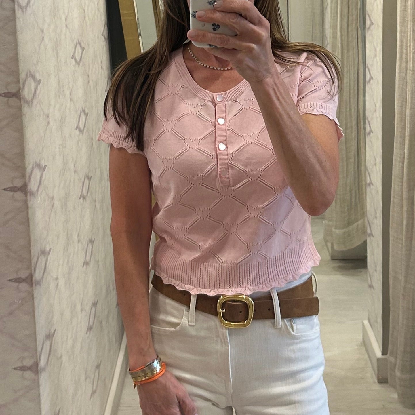 Lilifred Top Velour Pink