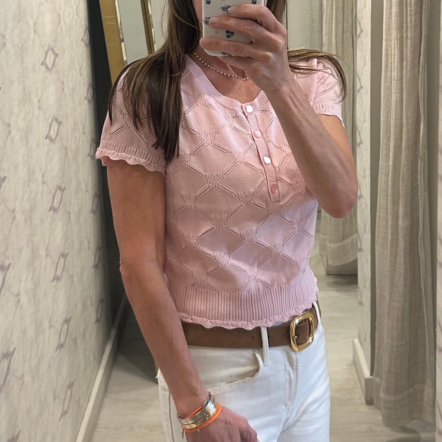 Lilifred Top Velour Pink