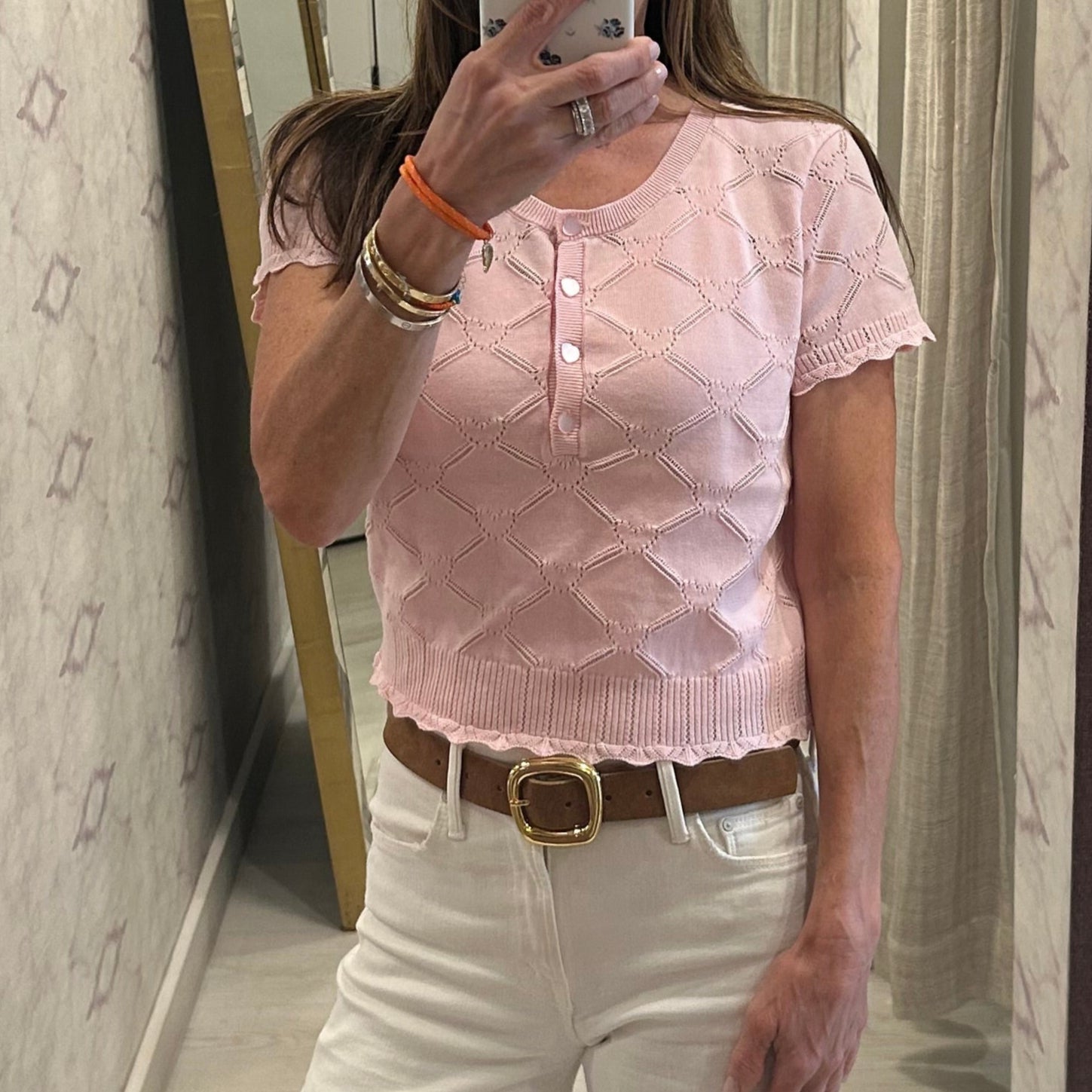 Lilifred Top Velour Pink