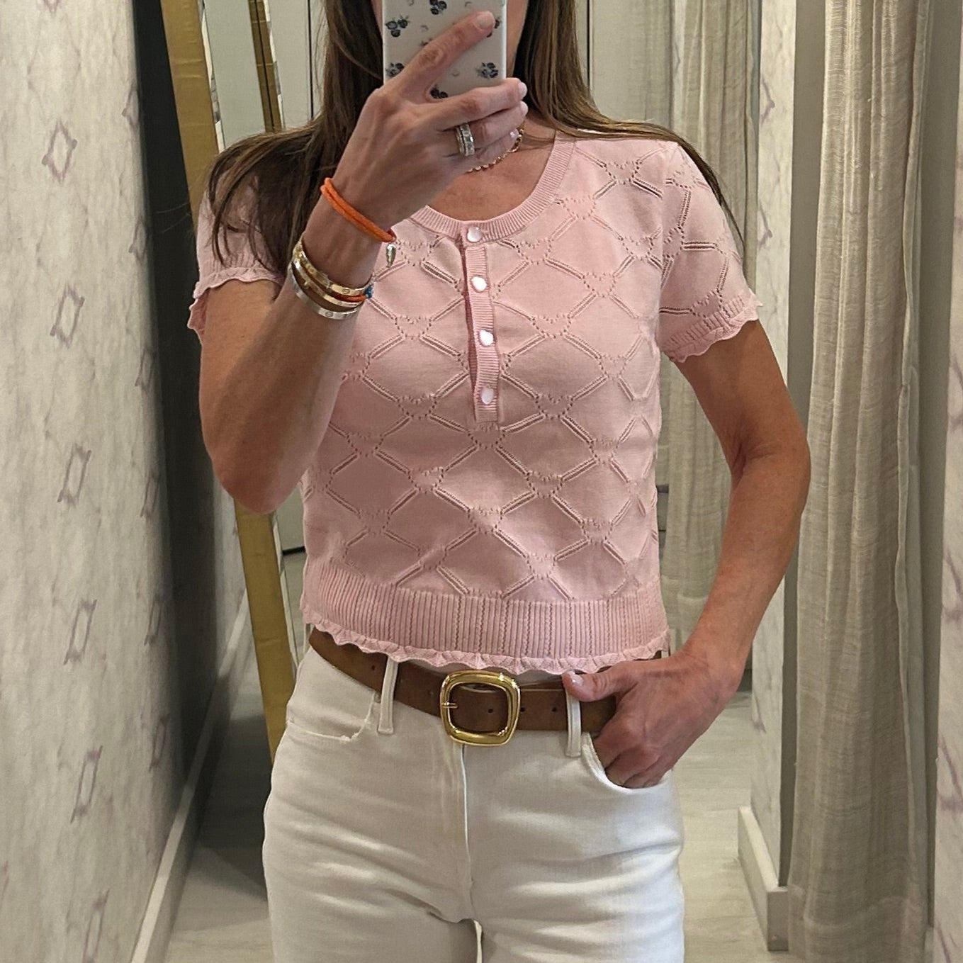 Lilifred Top Velour Pink