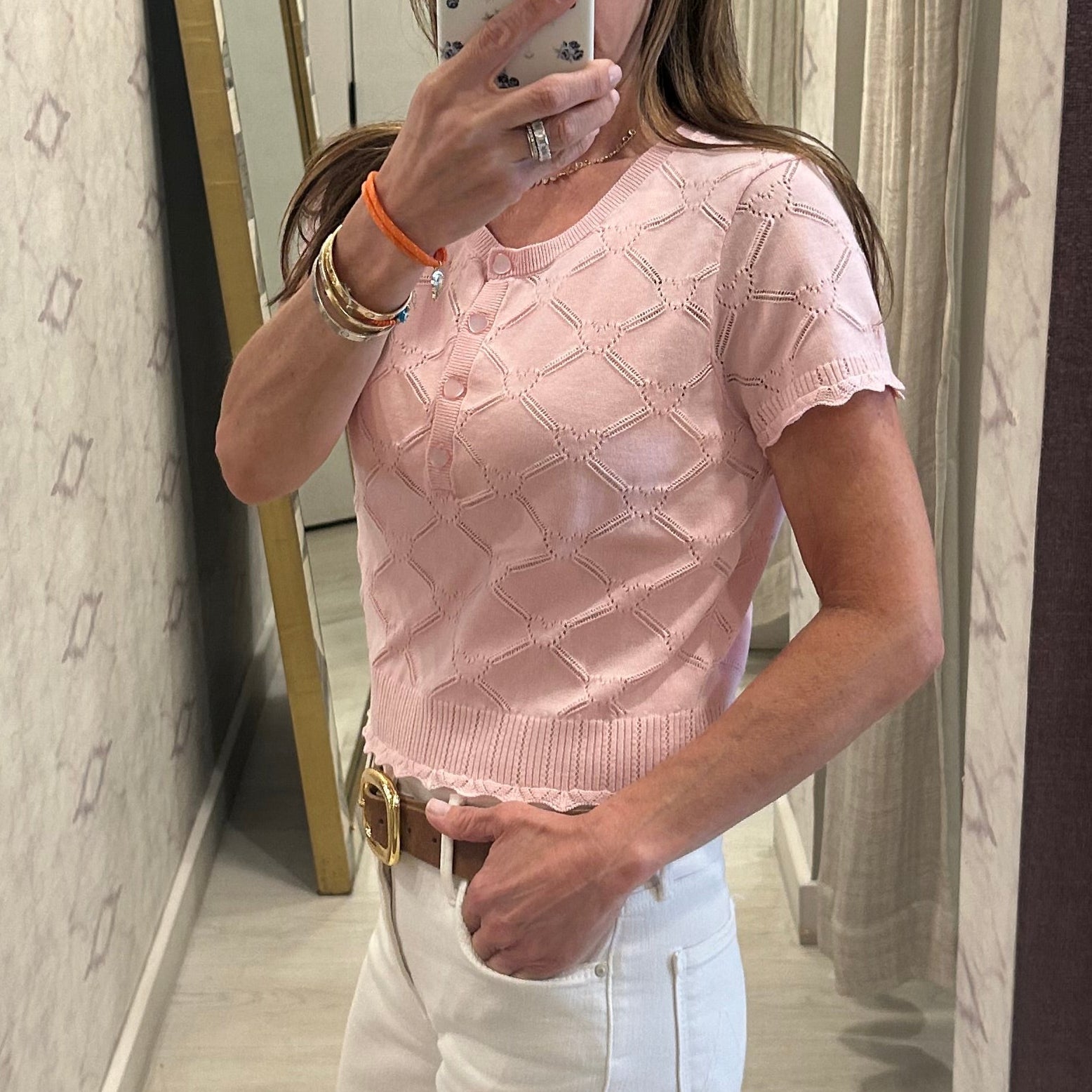 Lilifred Top Velour Pink