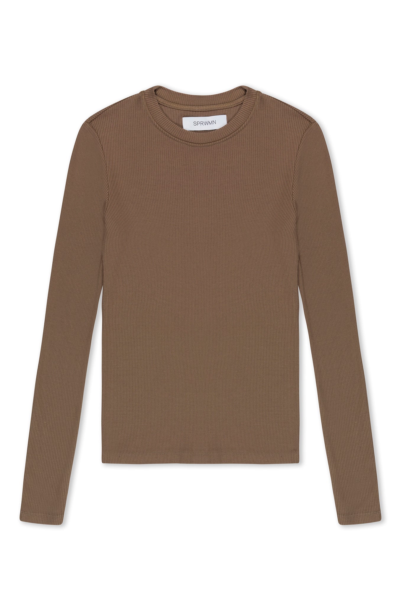 Rib L/S Baby Tee Truffle