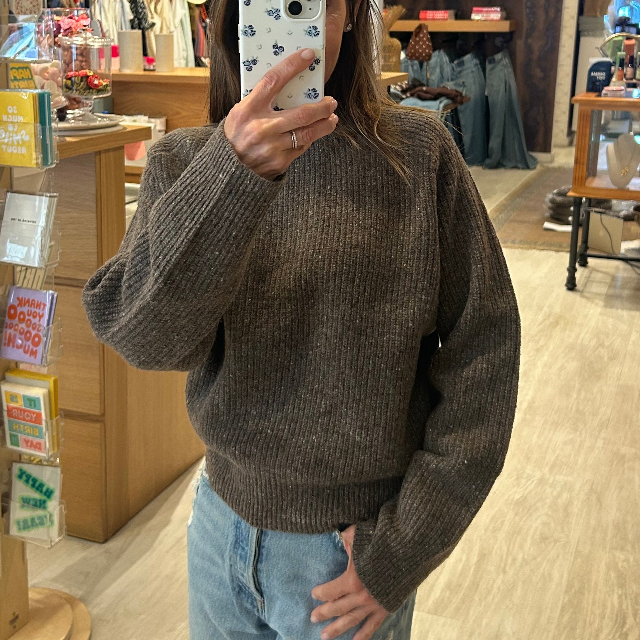 Florence Cinch Crew Walnut