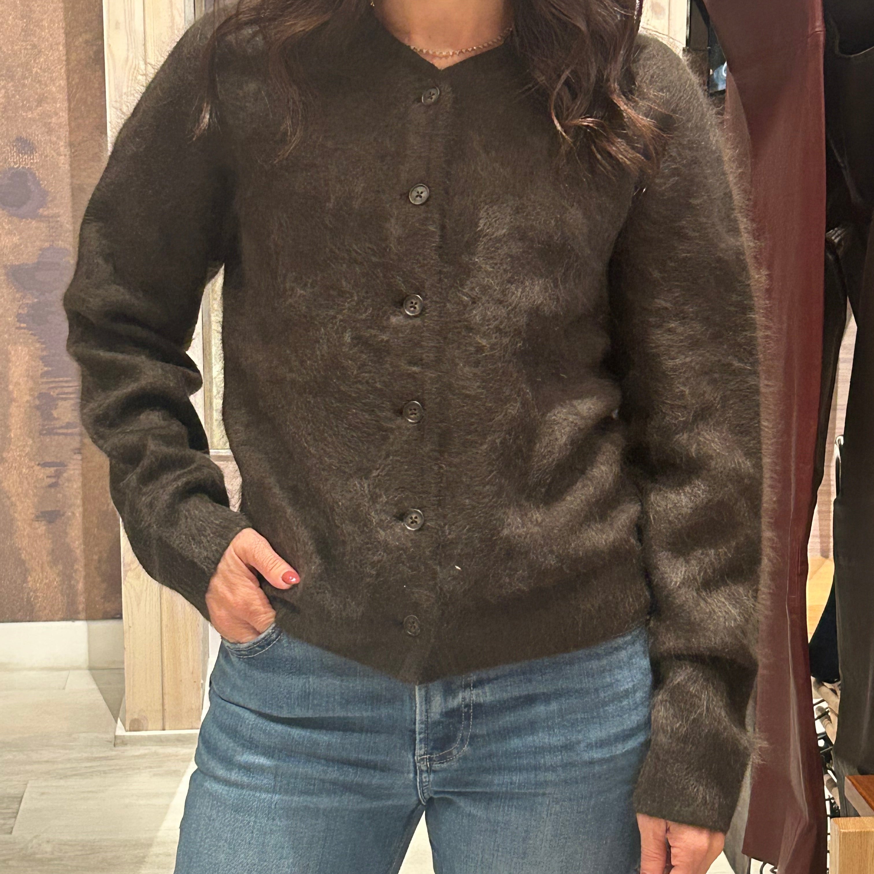 Grizzly Cardigan Burnt Cocoa