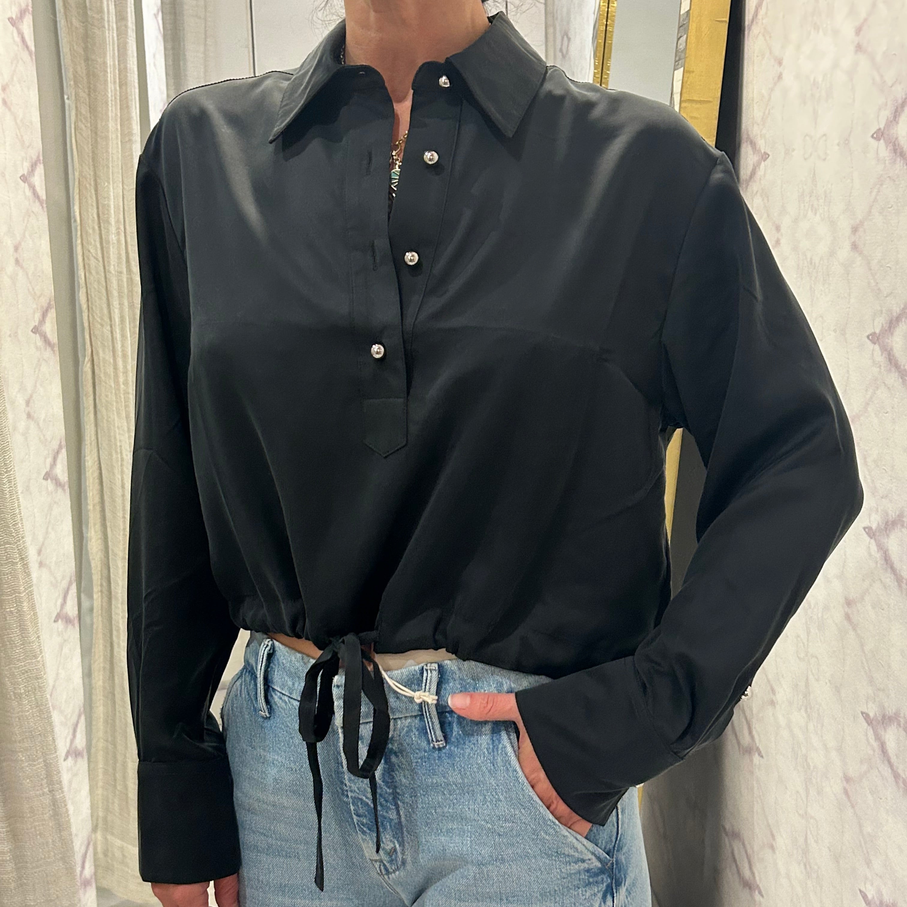 The Crawford Blouse Black