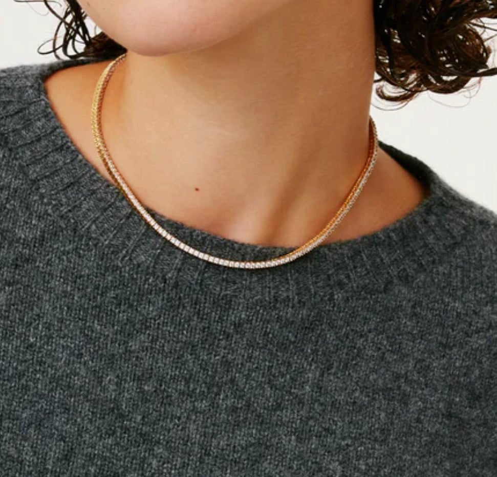 Tennis on the Rox Rally Necklace