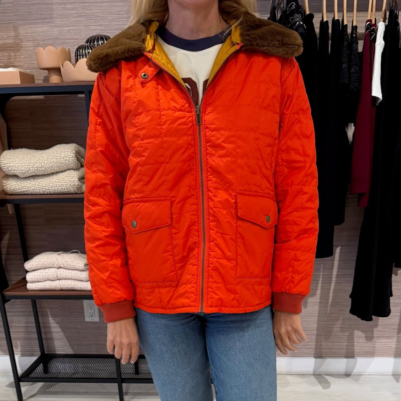 The Reversible Puffer Poppy & Amber