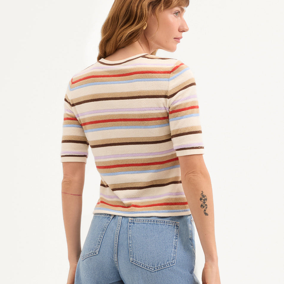 Brendan Cardigan Stone Khaki