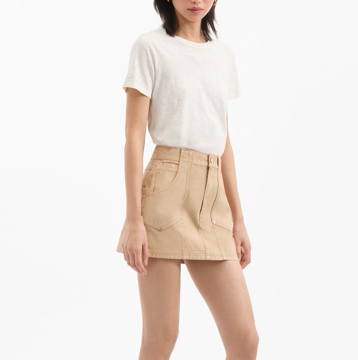 Stelene Skirt Stone Khaki
