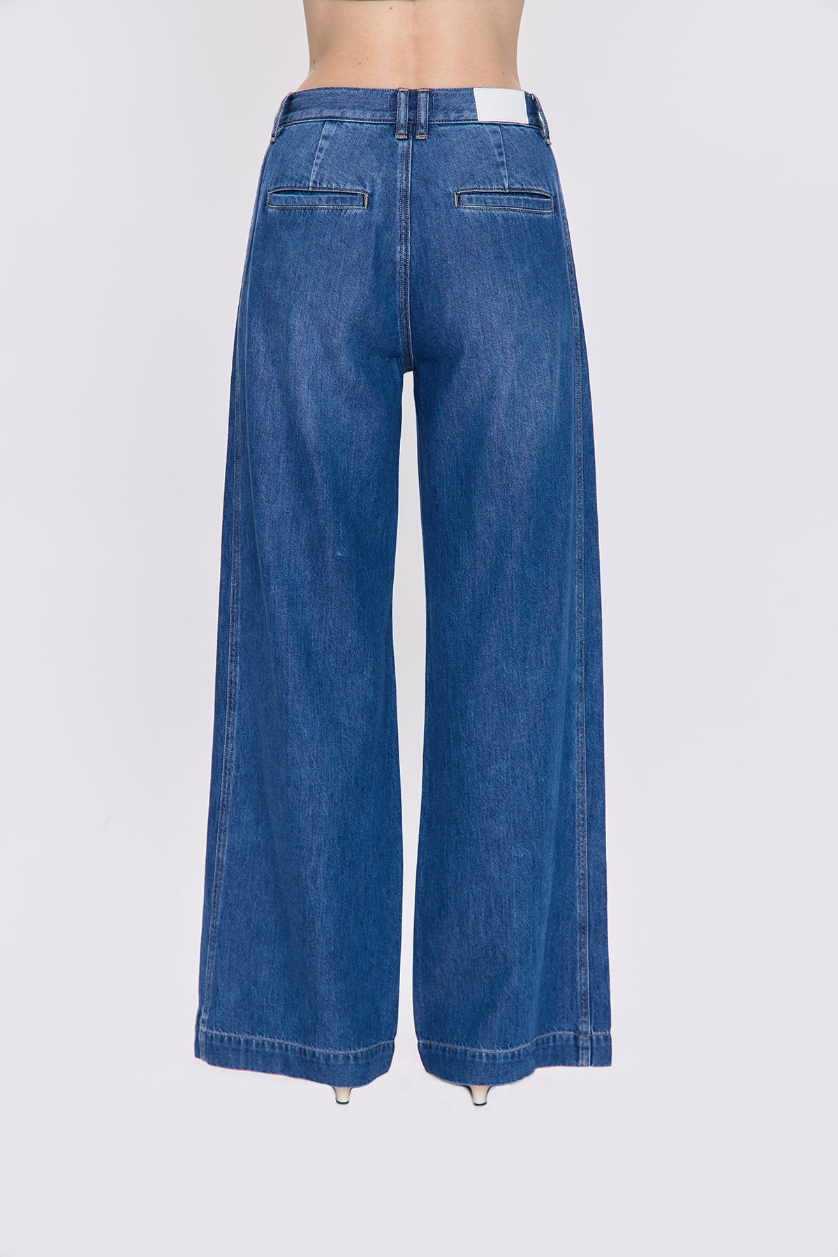 Jadyn Seamed Low Slung Palazzo Imagine