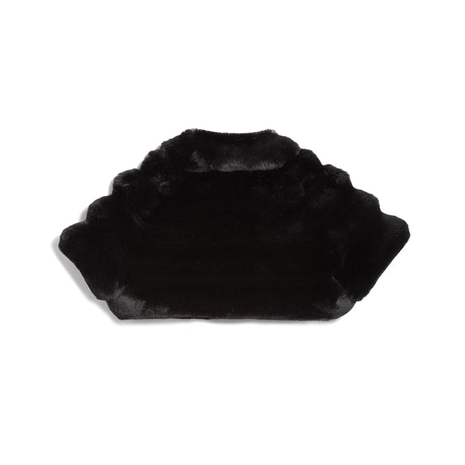 Faux Chinchilla Bolero Black