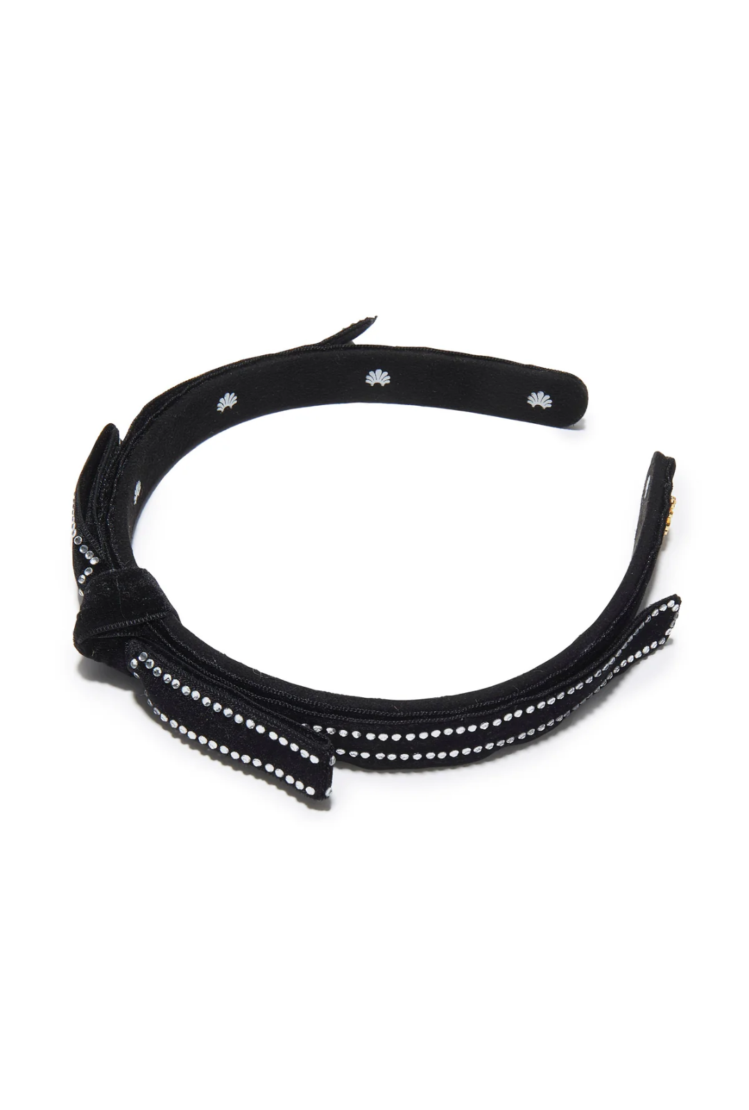 Jet Bardot Crystal Border Headband