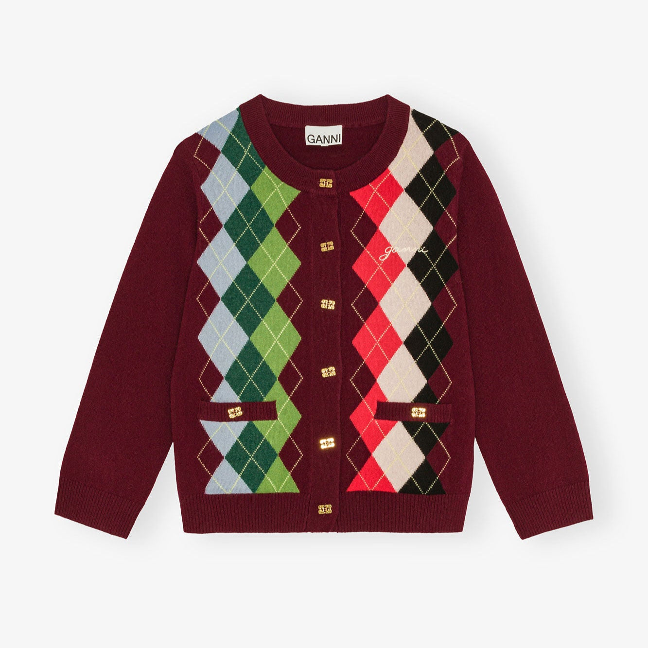 Cashmere Mix Cardigan Tawny Port