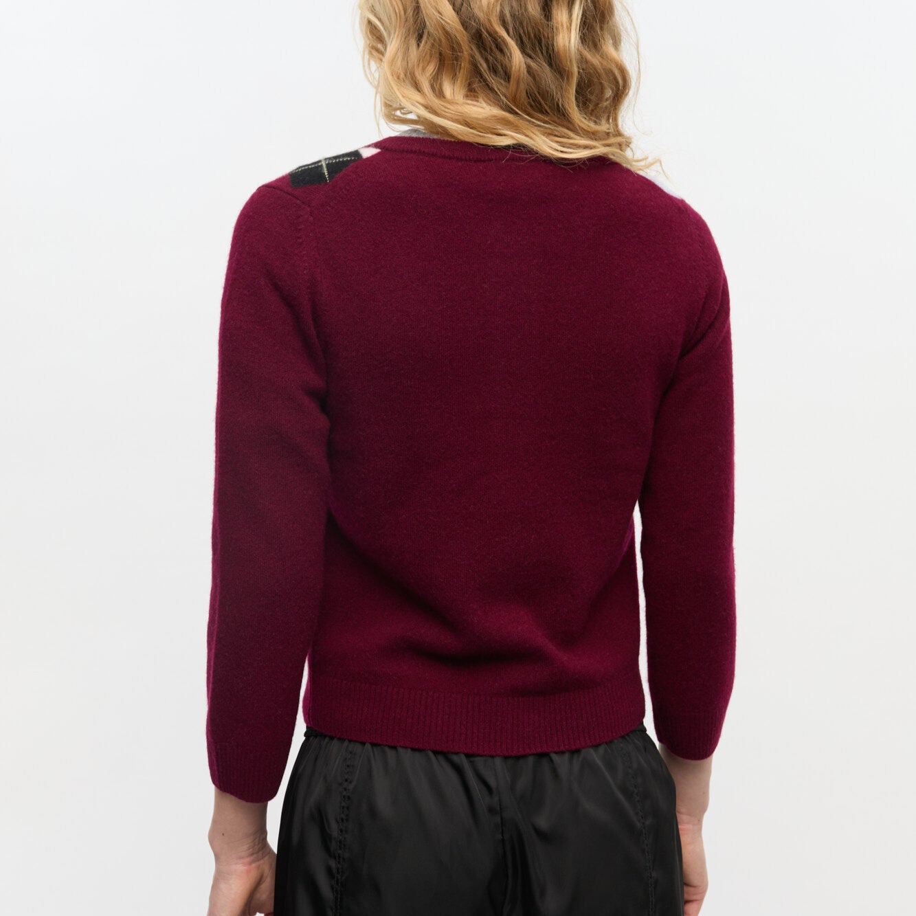 Cashmere Mix Cardigan Tawny Port