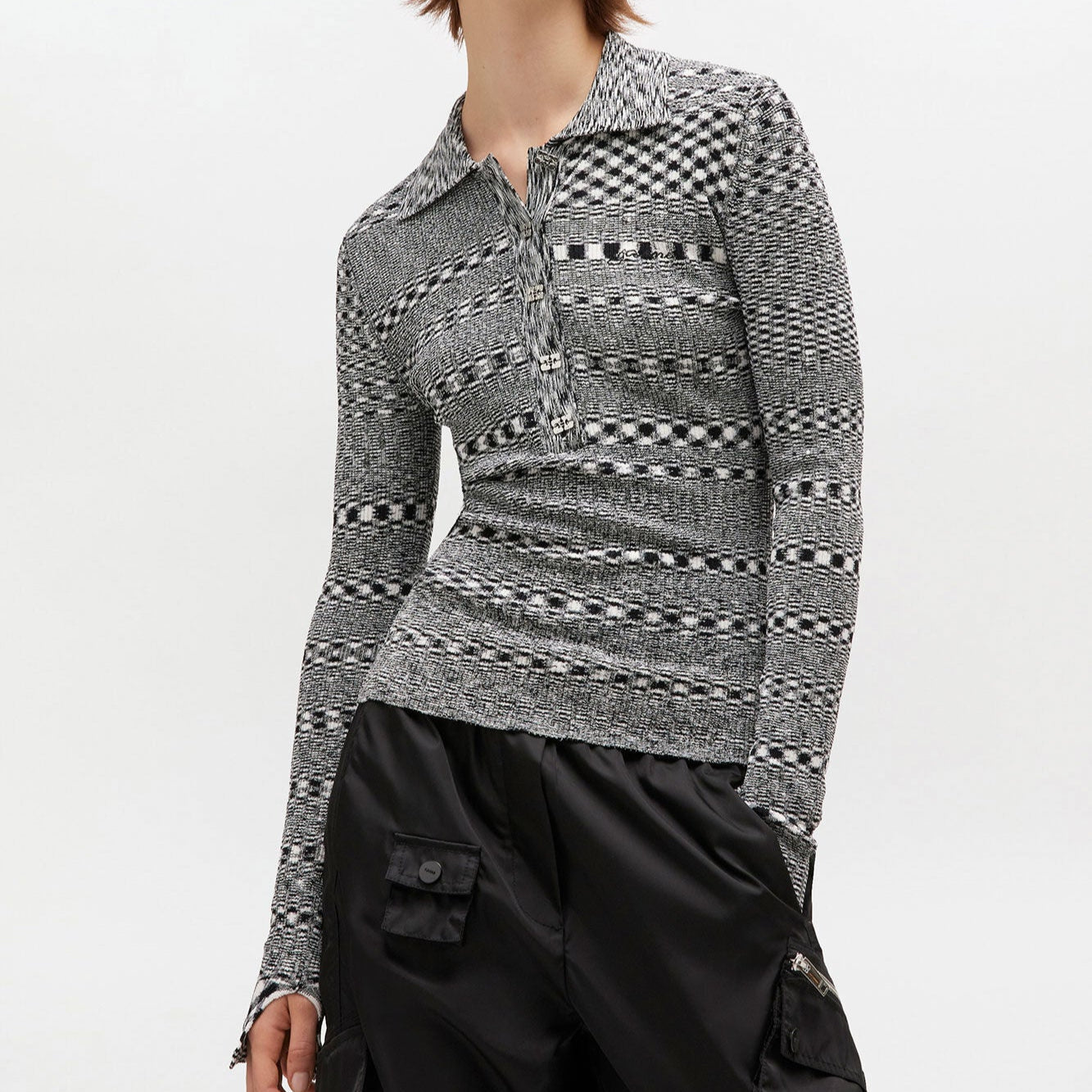 Spacedyed Polo Black